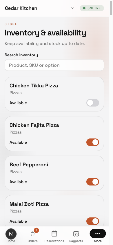 New controls using demonstration data.